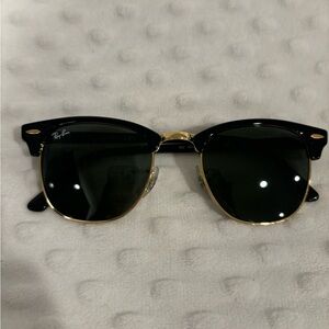 Ray-Ban Black and Gold Sunglasses